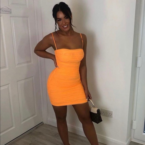 orange house of cb dress
